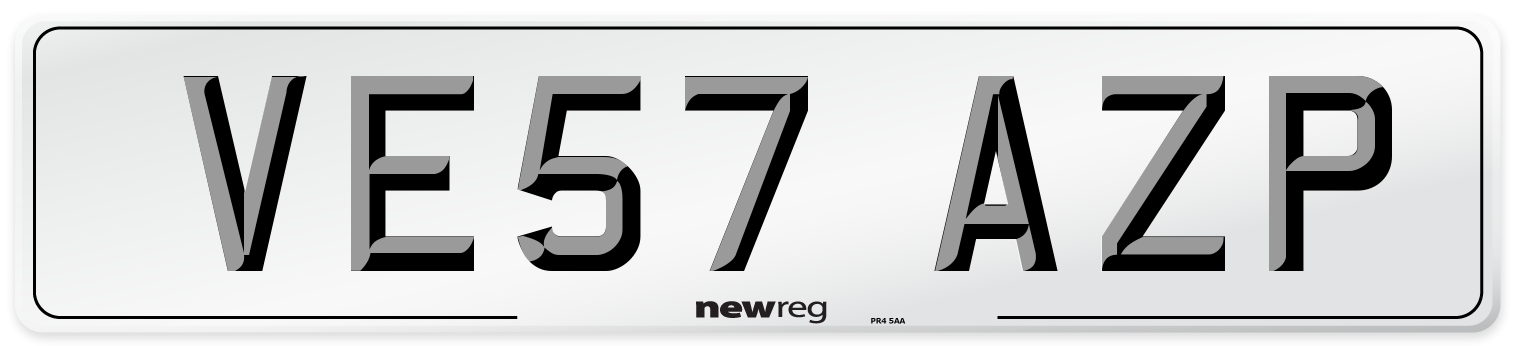 VE57 AZP Number Plate from New Reg